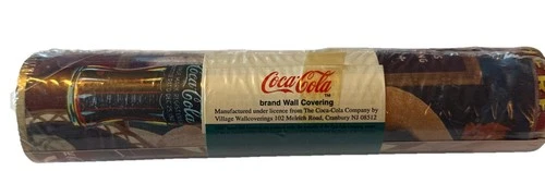 Collectible Coca Cola Coke Victorian Ladies Gold Trim Wall paper Border Vintage