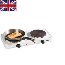 Versatile Electric Hot Plate - Dual Controls for Perfect Cooking Every Time
