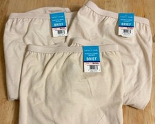 Vanity Fair Perfectly Yours Tailored Cotton Brief Sz 10/3XL Color: Fawn 3 Pairs