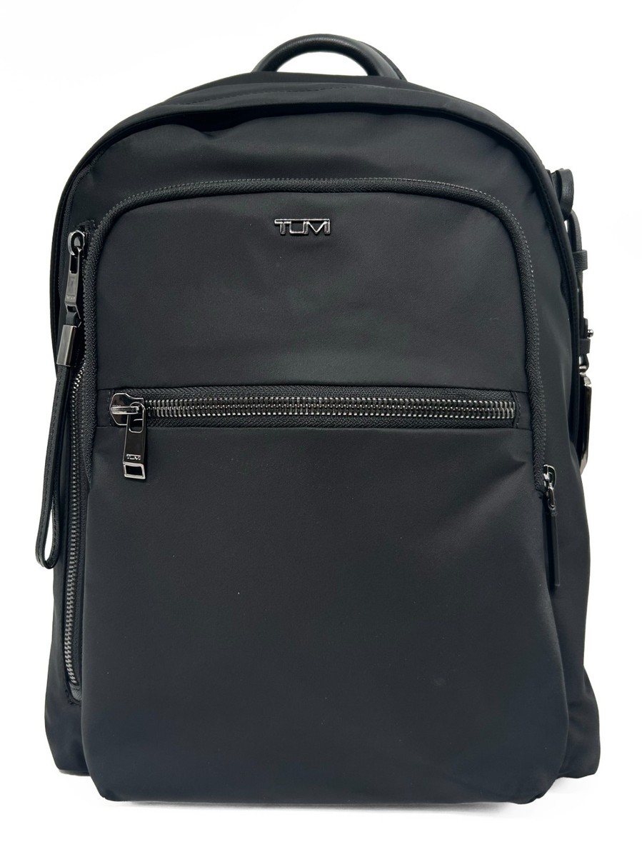 NEW TUMI Voyageur Halsey Backpack - Black & Gunmetal - 0196601DGM