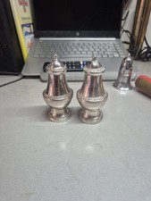 Vintage Silver Plated Sallt And Pepper Shakers