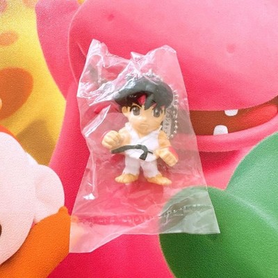Street fighter figure key chain Ryu mascot capcom retro rare hobby m662