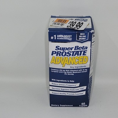 New Vitality Super Beta Prostate P3 Advanced 60 Caps Exp 12/2026