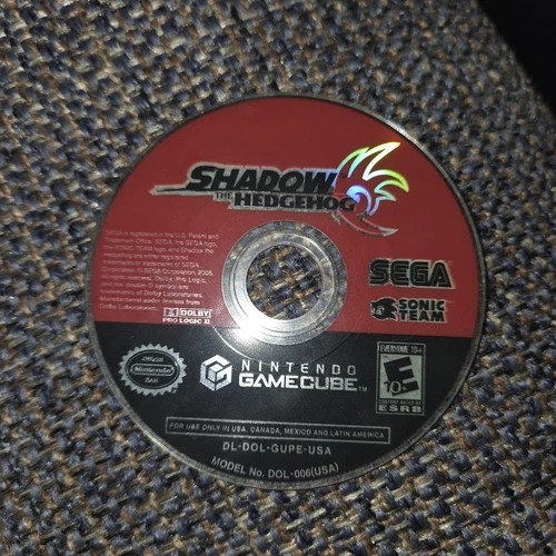 Shadow the Hedgehog (Nintendo GameCube GCN, 2005) *Disc Only* NOT Tested!