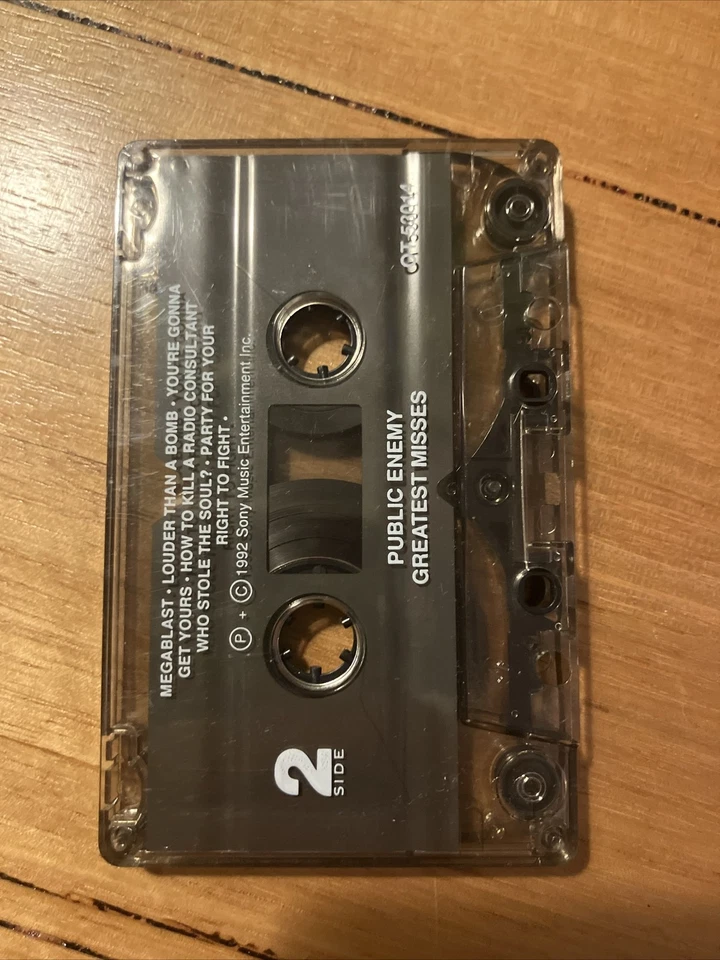 Greatest Misses by Public Enemy (Cassette, Jul-1992 Sony ) - Testing And Working - Image 2 of 4