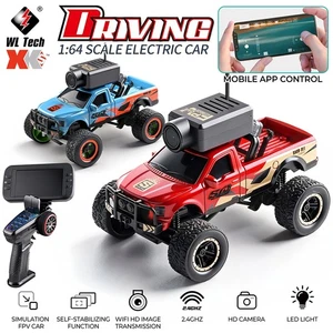 Autres 6407 1/64 RC Camion Monster avec caméra LED Lumière, Facultatif: Moniteur FPV