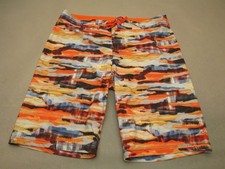 PrAna Size 36 Mens Multicolor Drawstring Serf Summer Swimming Board Shorts 523