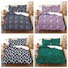 3D Animal Print Pattern Colorful Quilt Cover Duvet Cover Comforter set