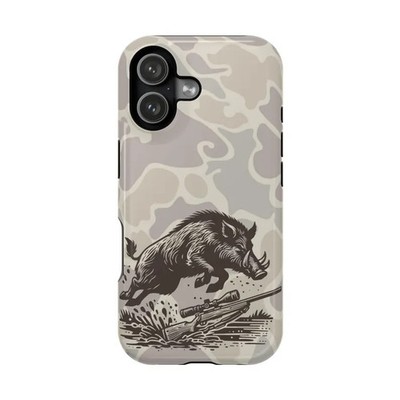 Wild Boar Hog Hunting Phone Tough Case For IPhone