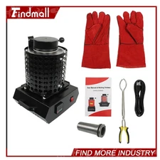 Findmall 110V 1400W Electric Gold Melting Furnace Forge Kit+Mesh W/ 3KG Crucible