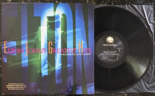 Elton John Greatest Hits Vol. III 1979-1987 GHS-24153 PROMO Vinyl LP Vintage Rec