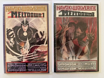 HAVOK & WOLVERINE - Meltdown #1 & 3 Epic Comics Marvel Comics 1988