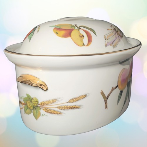 De colección Royal Worcester Evesham 2,5 cuartos Cazuela cubierta porcelana Inglaterra - Imagen 4 de 13