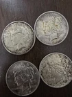 (4) Peace Dollars (922 90% Silver Lower Grade Readable Dates Great Deal