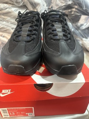 Nike Air Max 95 Essential Triple Black Ci3705-001 Size 9and 13 （B