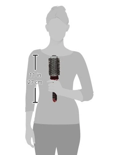 HAIRART ITECH Magnetic Tourmaline 2-3/4” Boar & Nylon Bristle Brush 76400 - Image 2 of 2