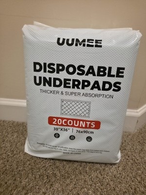 UUMEE Disposable Underpads 30''X36''