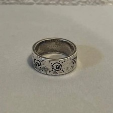 GUCCI Ghost Ring Wide Silver 925