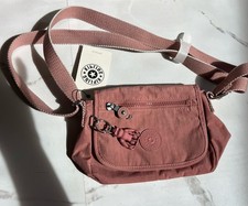 Bolso Bandolera Kipling Sabian Tipo Rosa Mono Dije Nuevo con Etiquetas