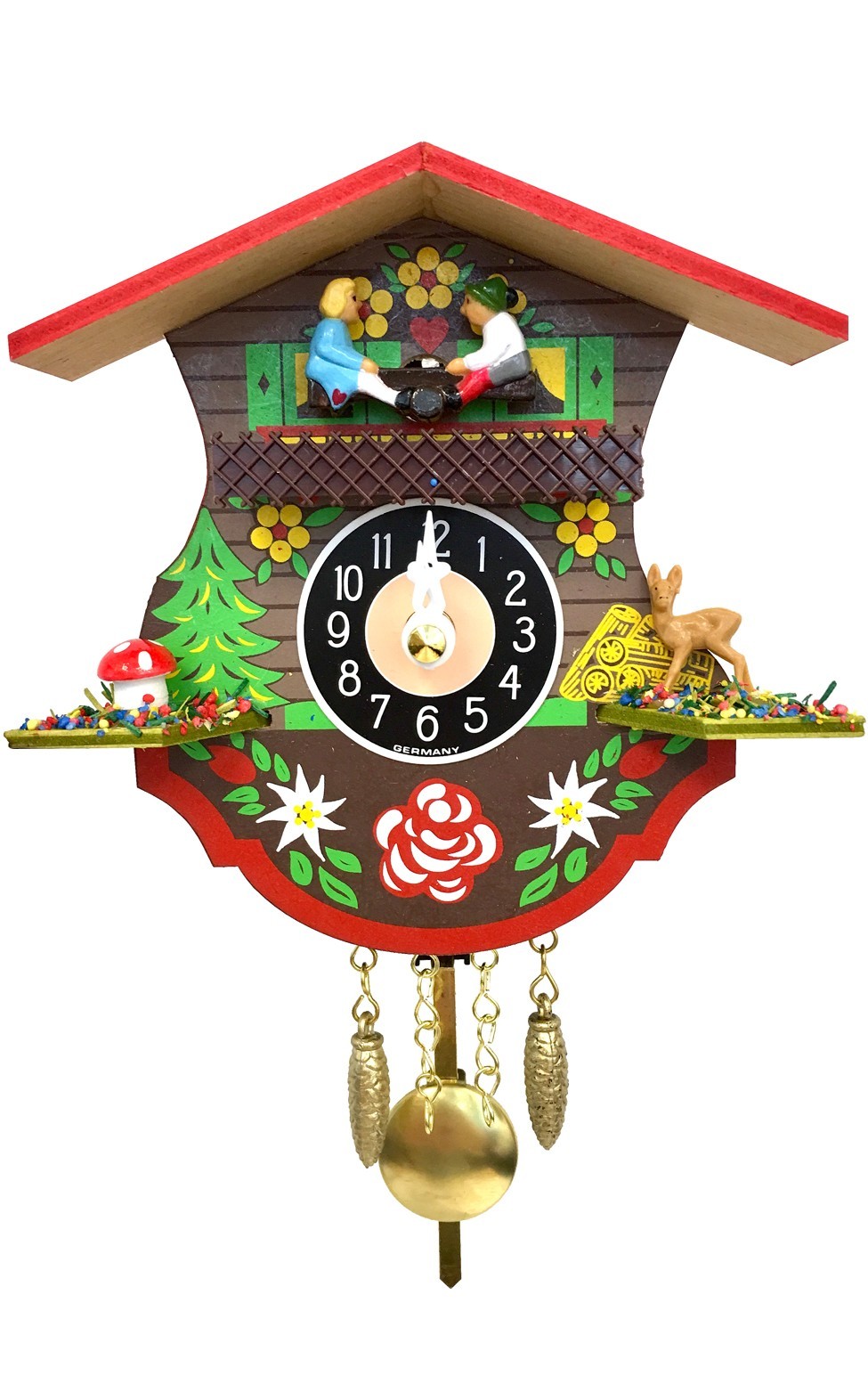 - Mini Size With Music/chimes - 5"h X 5"w X 2.5"