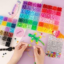 4 Boxes Pony Beads 72 Colors 9Mm Friendship Bracelets Making Kit, Rainbow Kandi