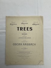 Trees Song, Rasbach and Kilmer, Piano Sheet Music.