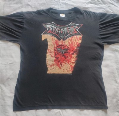 Dismember Death Metal Band Shirt Vntg 90s Bolt Thrower Carcass Entombed 