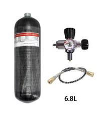 6.8L Carbon Fiber Cylinder High Pressure Tank Fill Station Scuba Diving 4500PSI