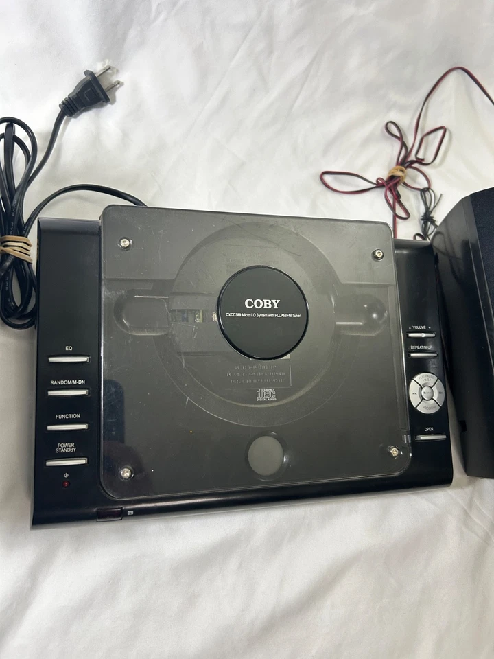 Coby CXCD380 CD Stereo System w/ Speakers, AM/FM/CD - Image 2 of 4