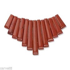 Red Jasper Mini Collar, Cleopatra Egyptian Fan 13 pieces