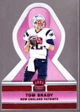 Tom Brady 2015 Crown Royale Breast Cancer Pink Ribbon Red Refractor Die-Cut #PR8