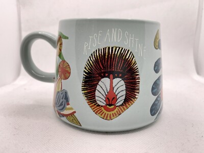 Opalhouse Porcelain Coffee Mug Rise & Shine Monkey 16oz Baboon Tribal Cup