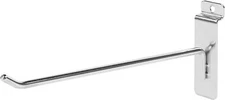 50 Chrome 8" Slatwall Peg Hooks Slat Wall Retail Display 6mm Diameter Tubing
