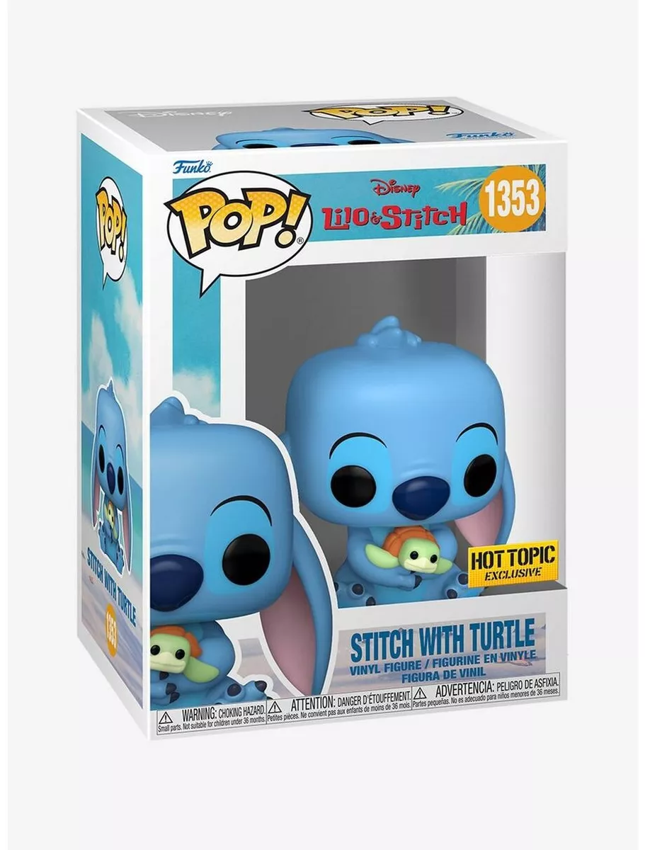 Funko Pop Stitch with Turtle Hot Topic Exclusive IN HAND + Protector