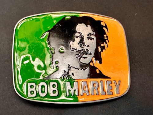 Bob Marley Rasta Multicolor Green Orange One Love Metal Belt Buckle - Imagen 10 de 12