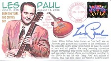 COVERSCAPE computer designed 100th anniversary of birth of Les Paul event cover