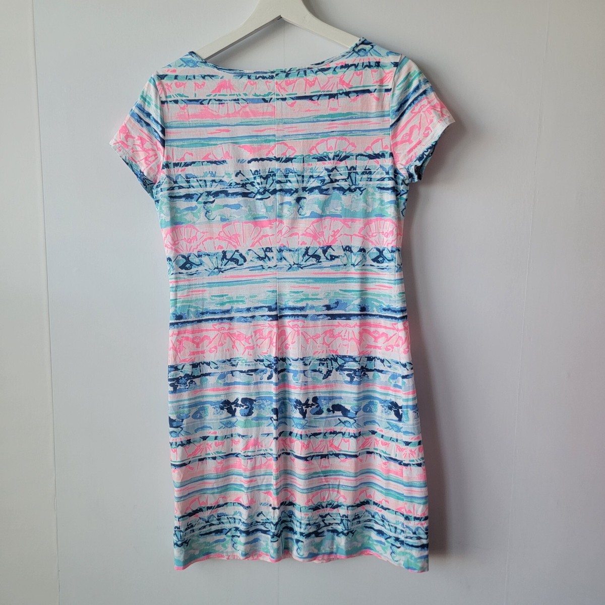 lilly pulitzer short sleeve marlowe dress LILLY PULITZER women Short Sleeve Marlowe Dress sz S In Multi A Wave From  It All