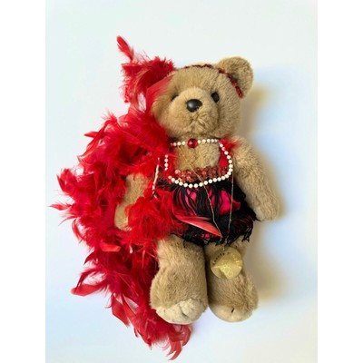 Vintage 1987 Bearly People Flapper Bear Movable Arms & Legs still has tags 