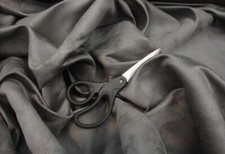 CHARCOAL Faux Micro Suede upholstery fabric Polyester upholstery drapery 