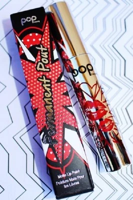 POP Beauty - Puchero permanente pintura labial mate (puchero de amapola) tamaño completo nuevo con caja - Imagen 1 de 2