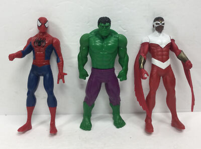 Marvel Legends Hasbro 2015 Lot of 3 / 6in figures Hulk Spiderman Falcon