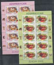 Azerbaïdjan 2005 Mi. 608A-609A Mini Feuille 100% Neuf ** Europa cept, Gastronomi