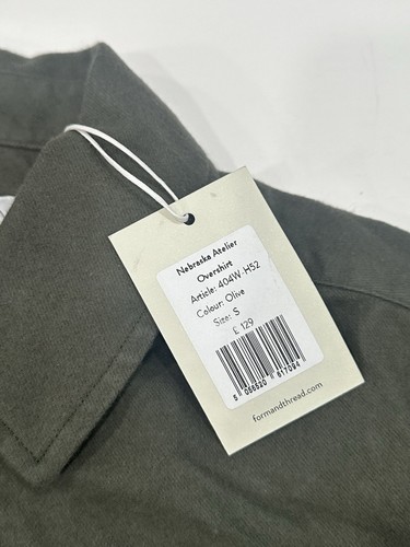 Form And Thread Men’s Nebraska Atelier Overshirt In Green Sz Small NWT - Picture 3 of 3