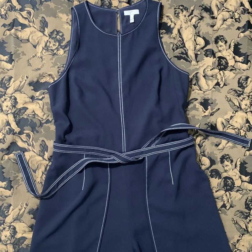 Mono Pantalón Joie Palazzo Azul Marino Ultra Alta Gama Talla 8 Foto 3 de 4