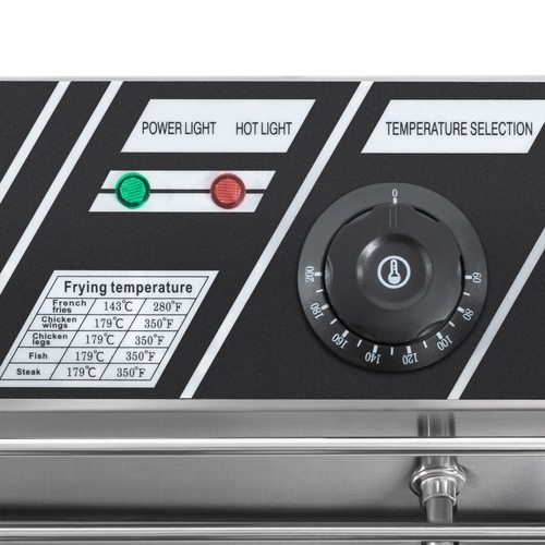 Ol Fritteuse Fritteuse 6L Edelstahl 2500W Profi Küche Kaltzone Fritteuse Fritose - Bild 13 von 14
