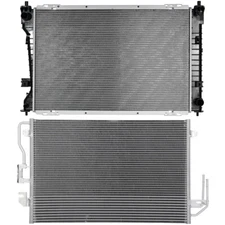 Radiator & AC Condenser Kit For 2008 Ford Escape Mazda Tribute Mercury Mariner