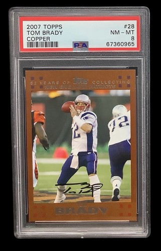 Tom Brady [Gold] #28 2007 Topps card