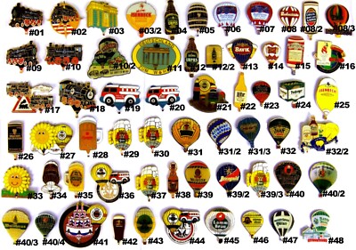 BIERBALLON PIN / PINS - DEUTSCHE BRAUEREIEN & USA mit SPECIAL SHAPES