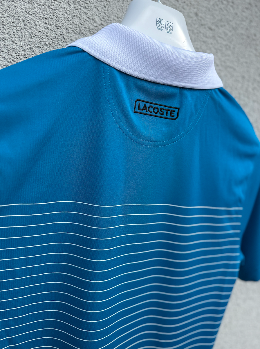 LACOSTE Andy Roddick Tennis Polo Shirt Mens Small 3 Blue White