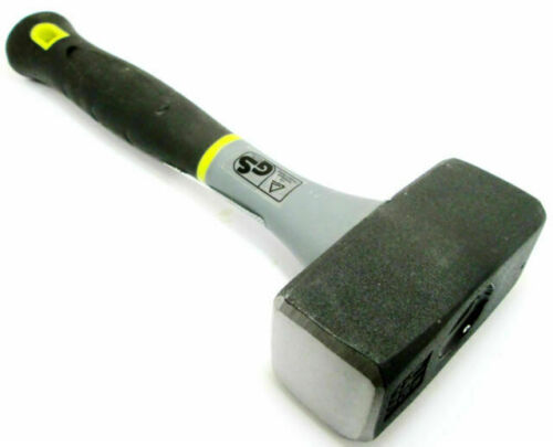 Lump Hammer 2kg 4lb TPR Handle Sledge Club Heavy Duty Rubber Grip New HM077 - Picture 2 of 3